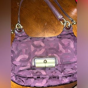 Purple (Gem) “Vintage” Kristen Coach Purse-crossbody and shoulder bag